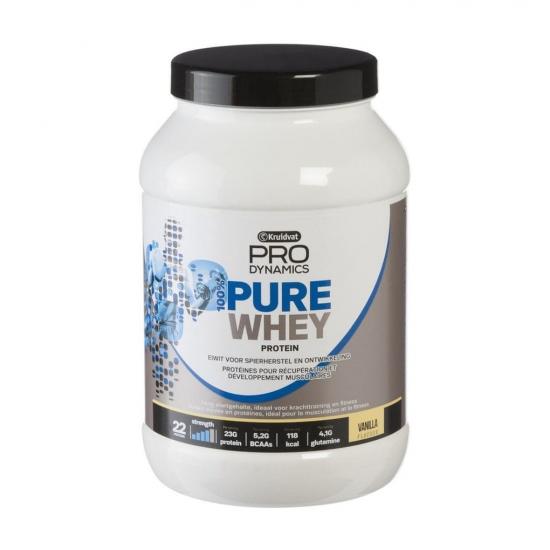 Kruidvat Pro Dynamics 100% Pure Whey met Vanillesmaak Kruidvat Pro Dynamics 100% Pure Whey met Vanillesmaak