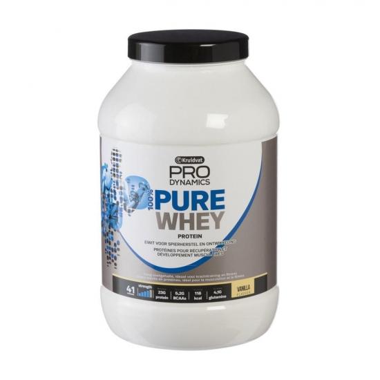 Kruidvat Pro Dynamics 100% Pure Whey met Vanillesmaak Kruidvat Pro Dynamics 100% Pure Whey met Vanillesmaak