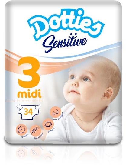 Dotties Sensitive Luier Midi 3 Dotties Sensitive Luier Midi 3