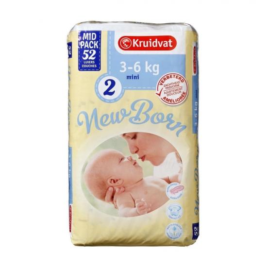 Kruidvat 2 Newborn Mini Luiers Midpack Kruidvat 2 Newborn Mini Luiers Midpack
