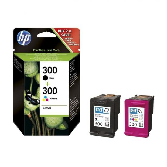 HP 300 Zwart/3-kleuren Inktcartridges