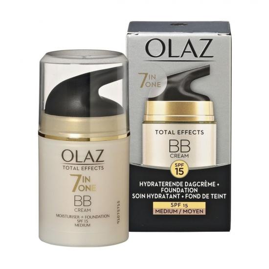 Olaz Total Effects 7in1 BB Cream Dagcrème + Vleugje Foundation voor een Mediu... Olaz Total Effects 7in1 BB Cream Dagcrème + Vleugje Foundation voor een Mediu...