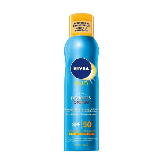 Nivea Sun Protect u0026 Bronze SPF 50 Vernevelende Spray