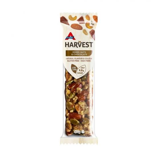 Atkins Harvest Mixed Nuts u0026 Chocolate Snackrepen