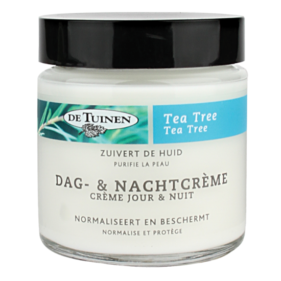 De Tuinen Tea Tree Dag En Nachtcrème De Tuinen Tea Tree Dag En Nachtcrème