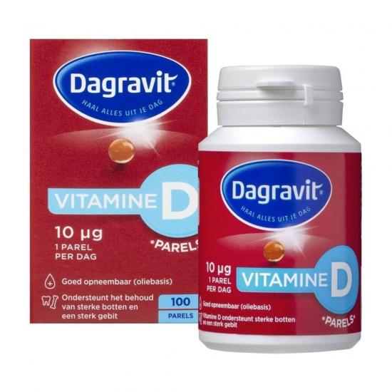 Dagravit Vitamine D 10 Mcg Parels