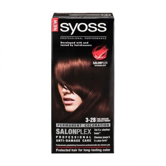 Syoss Salonplex 3-28 Pure Chocolade Permanente Haarkleuring