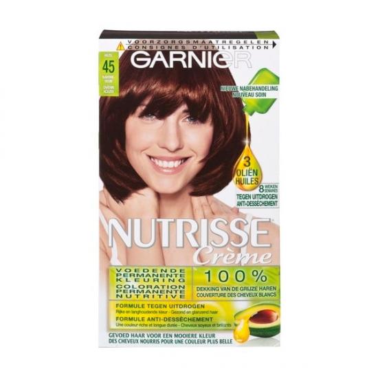 Garnier Nutrisse Crème 45 Mahoniebruin Permanente Haarkleuring