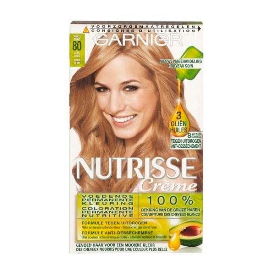 Garnier Nutrisse Crème 80 Licht Blond Permanente Haarkleuring