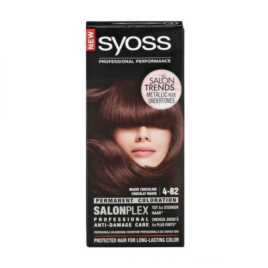 Syoss Salonplex 4-82 Mauve Chocolade Permanente Haarkleuring