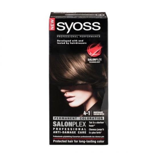 Syoss Salonplex 4-1 Middenbruin Permanente Haarkleuring
