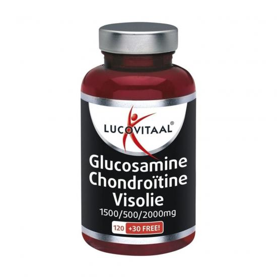 Lucovitaal Glucosamine Chondroitine Visolie 1500/500/2000mg Capsules