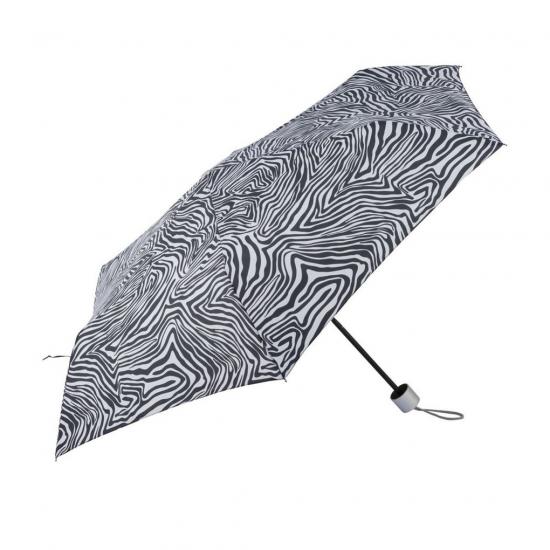 True Spirit Opvouwbare Paraplu met Zebraprint