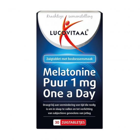 Lucovitaal Melatonine Puur 1mg One a Day Zuigtabletten