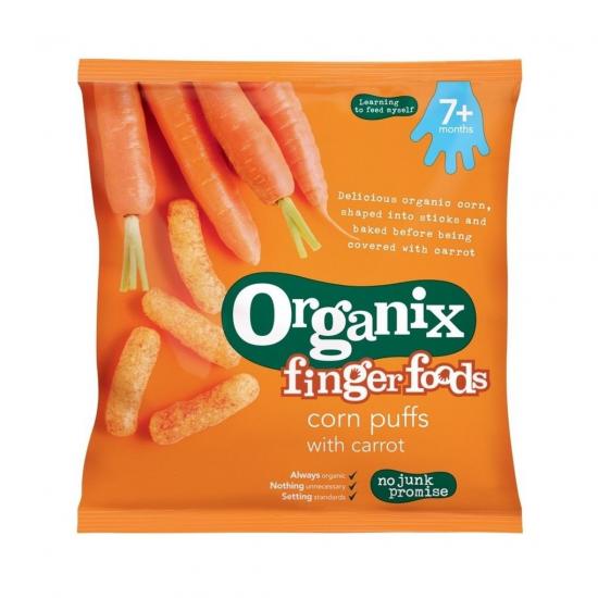 Organix Finger Foods 7+M Maïsknabbels met Wortel
