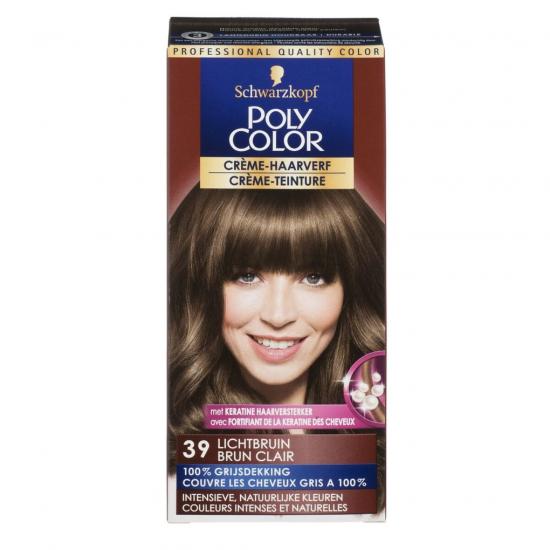Poly Color Crème 39 Lichtbruin Permanente Haarverf
