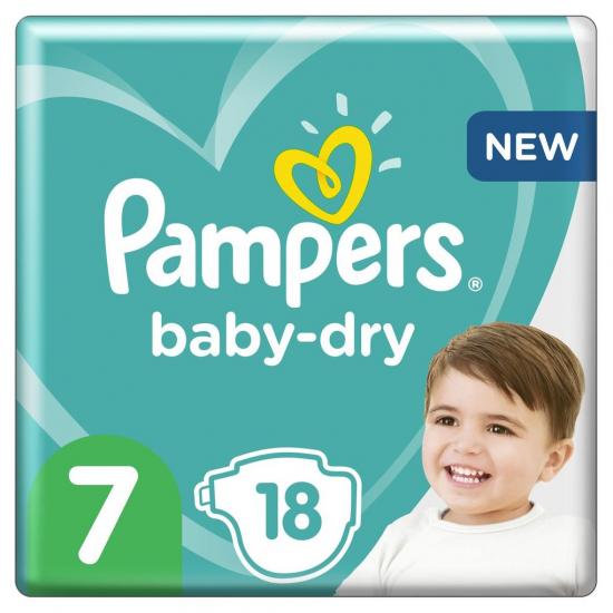 Pampers Baby-Dry Maat 7 Luiers