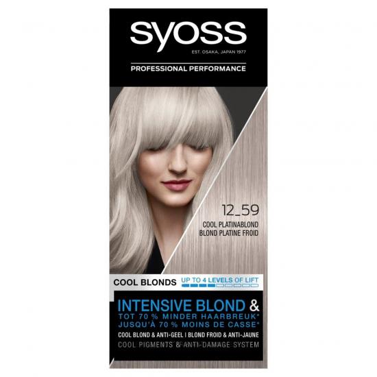 Syoss Cool Blonds 12-59 Cool Platinum Blond Haarkleuring