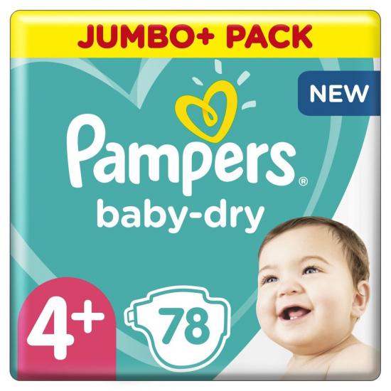 Pampers Baby-Dry Maat 4+ Luiers