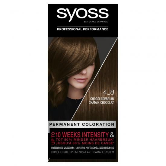 Syoss Salonplex 4-8 Chocoladebruin Permanente Haarkleuring