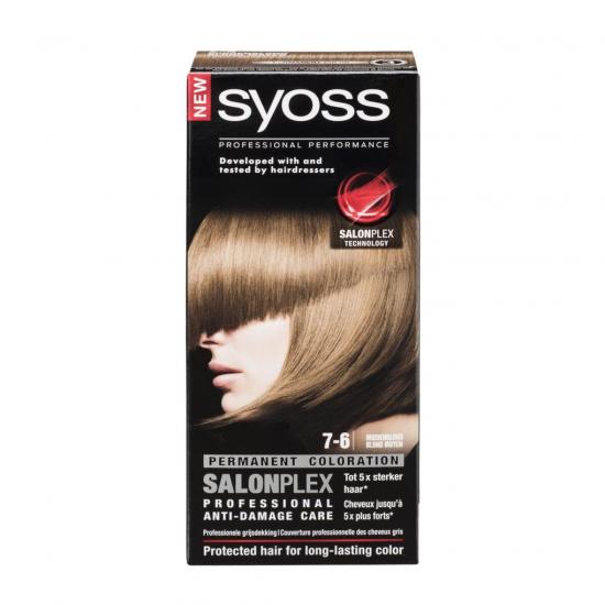 Syoss Salonplex 7-6 Middenblond Permanente Haarkleuring