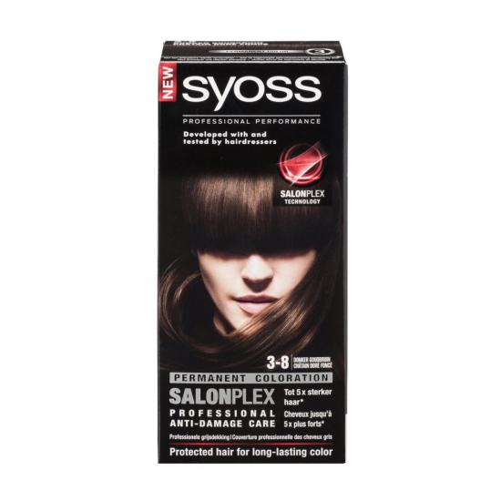 Syoss Salonplex 3-8 Donker Goudbruin Permanente Haarkleuring