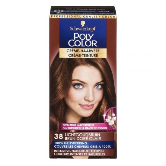 Poly Color Crème 38 Lichtgoudbruin Permanente Haarverf