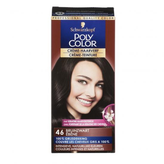 Poly Color Crème 46 Bruinzwart Permanente Haarverf