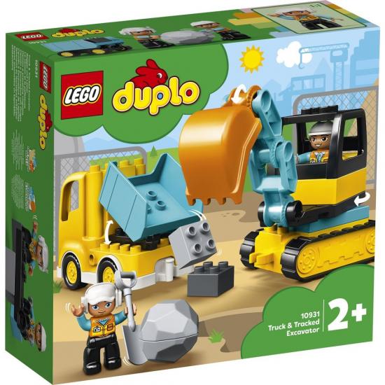 LEGO DUPLO 10931 Construction Truck u0026 Graafmachine met Rupsbanden