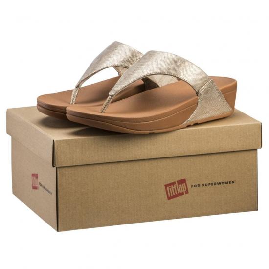 Fitflop Lulu Gold Print Slippers