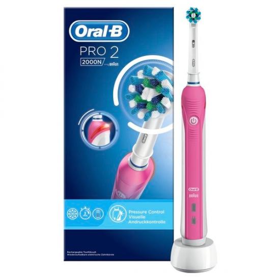Oral-B Pro 2 2000N Pink Elektrische Tandenborstel